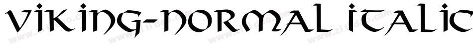 Viking-Normal Italic字体转换